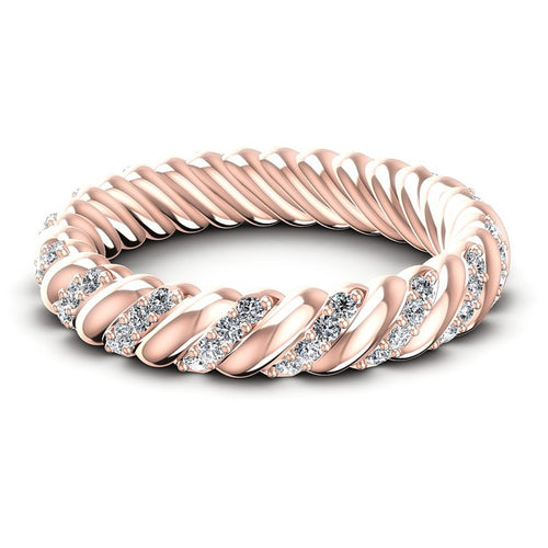 Round Diamonds 0.70CT Eternity Ring in 18KT Rose Gold