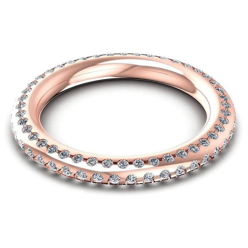 Elegant Round Diamonds 0.50CT Eternity Ring