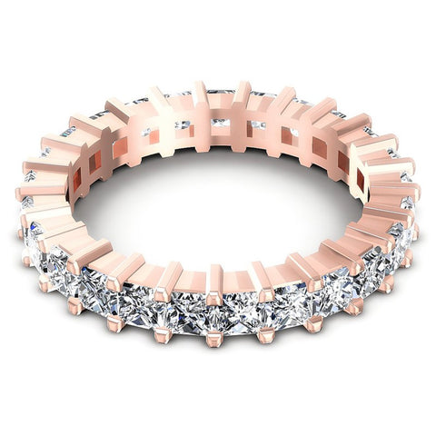 Princess Diamonds 3.50CT Eternity Ring in 18KT Rose Gold