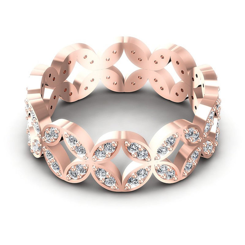Exquisite Round Diamonds 0.40CT Eternity Ring