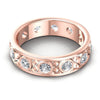 Round Diamonds 1.10CT Eternity Ring in 18KT Rose Gold