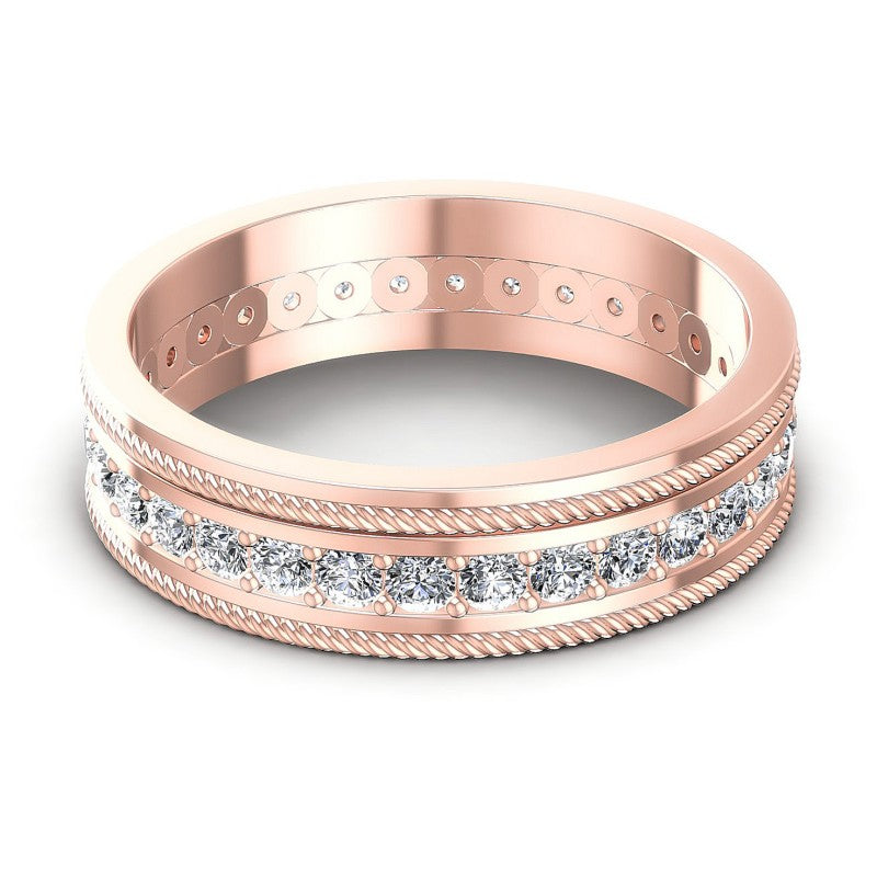 Embellished Round Diamonds 0.70CT Eternity Ring