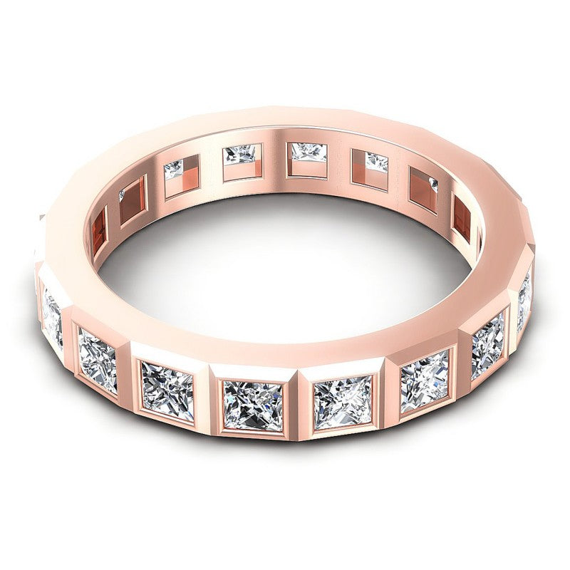 Classic Princess Diamonds 2.10CT Eternity Ring