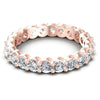 Round Diamonds 3.10CT Eternity Ring in 18KT Rose Gold