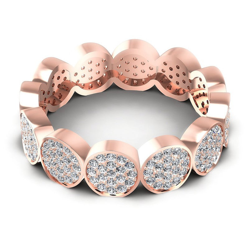 Exceptional Round Diamonds 0.85CT Eternity Ring