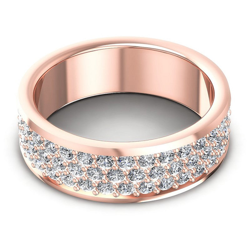Chic Round Diamonds 1.85CT Eternity Ring