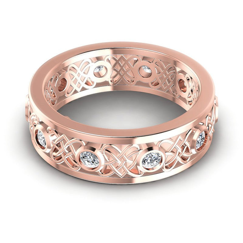 Classic Round Diamonds 0.45CT Diamonds Wedding Band