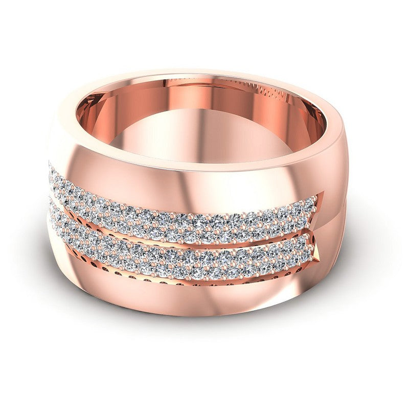 Exquisite Round Diamonds 0.85CT Diamonds Wedding Band
