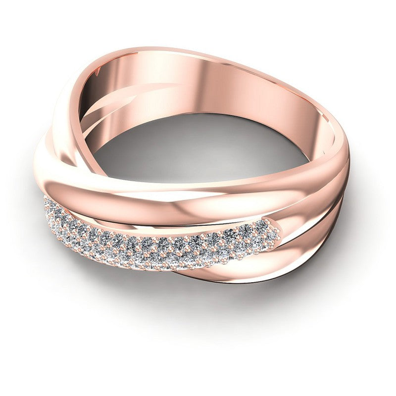 Exquisite Round Diamonds 0.45CT Diamonds Wedding Band