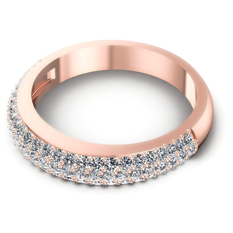 Chic Round Diamonds 0.80CT Diamonds Wedding Band