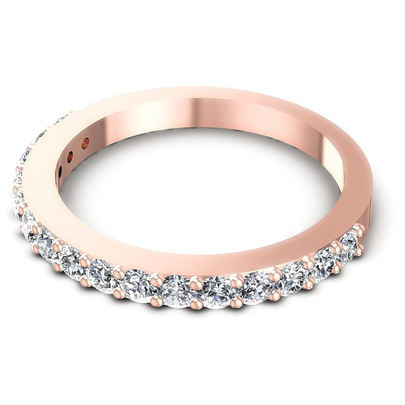 Round Diamonds 0.65CT Diamonds Wedding Band in 18KT Rose Gold