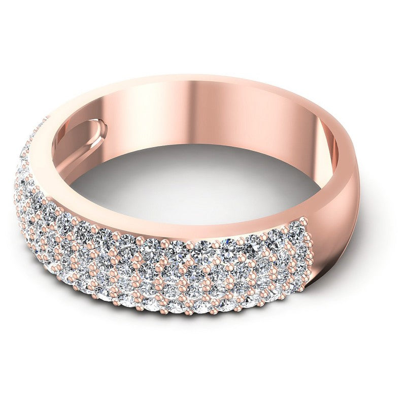 Brilliant Round Diamonds 0.85CT Diamonds Wedding Band