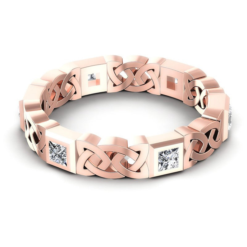 Princess Diamonds 0.70CT Diamonds Wedding Band in 18KT Rose Gold