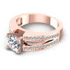 Round Diamonds 0.80CT Engagement Ring in 18KT Rose Gold