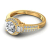 Baguette and Round Diamonds 0.75CT Antique Ring in 14KT Rose Gold