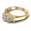 Princess Diamonds 0.75CT Three Stone Ring in 14KT Rose Gold