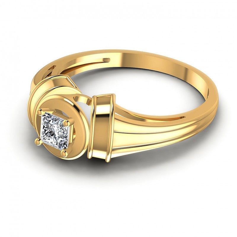 Princess Diamonds 0.35CT Solitaire Ring in 14KT Rose Gold