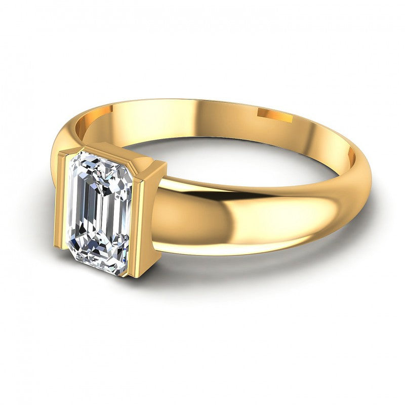Emerald Diamonds 0.35CT Solitaire Ring in 14KT Rose Gold