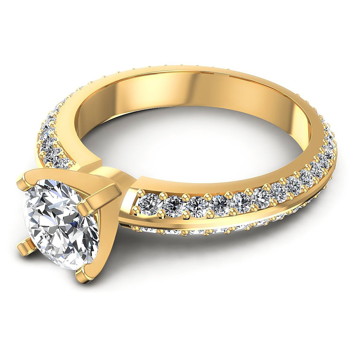1.10CT Round  Cut Diamonds Engagement Rings