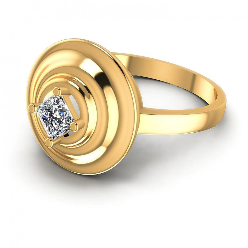 Princess Diamonds 0.35CT Solitaire Ring in 14KT Rose Gold