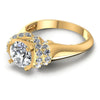 Round Diamonds 0.95CT Engagement Ring in 14KT Rose Gold