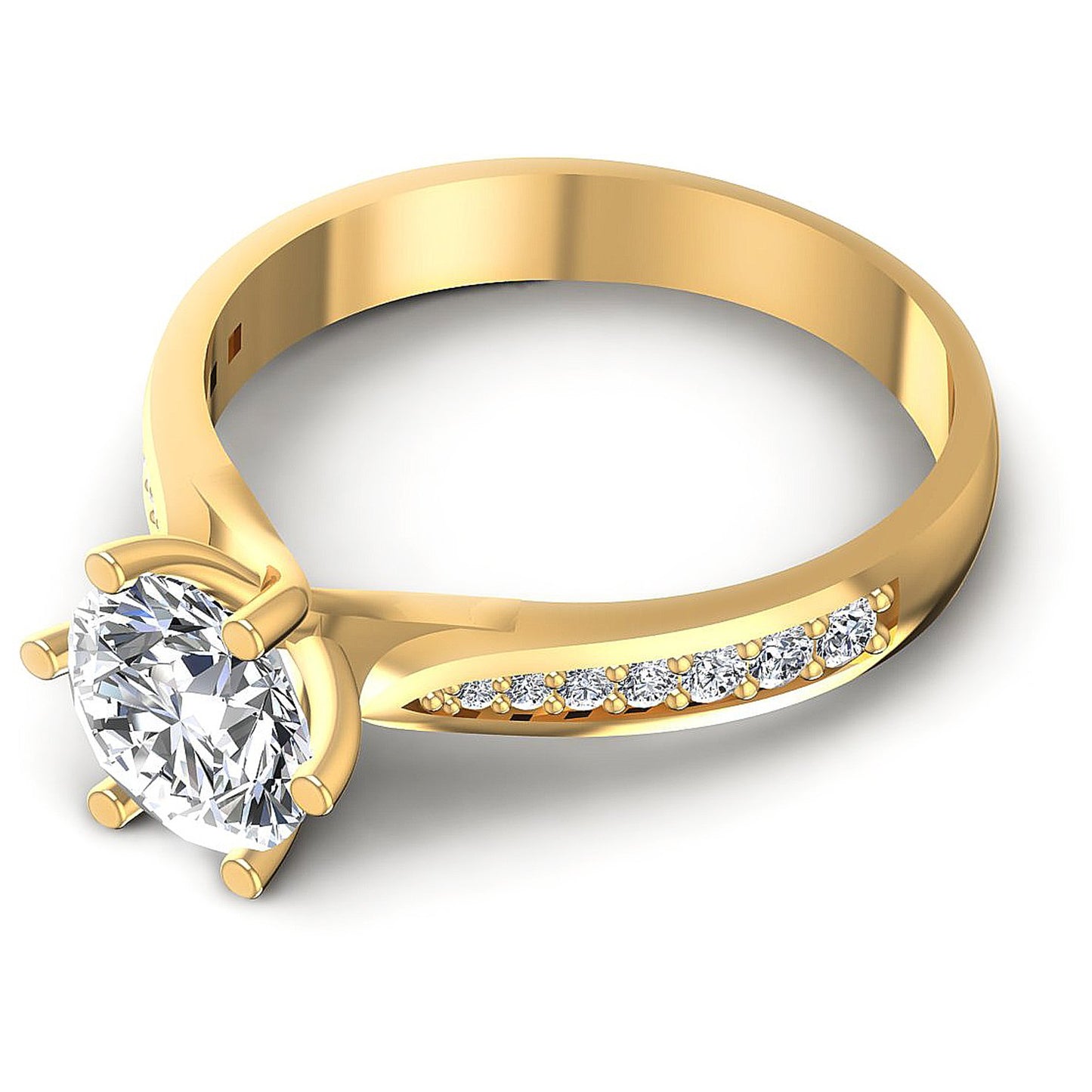 0.60CT Round  Cut Diamonds Engagement Rings