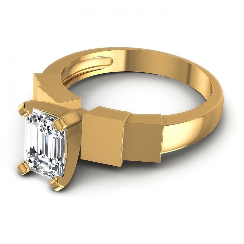 Emerald Diamonds 0.35CT Solitaire Ring in 14KT Rose Gold
