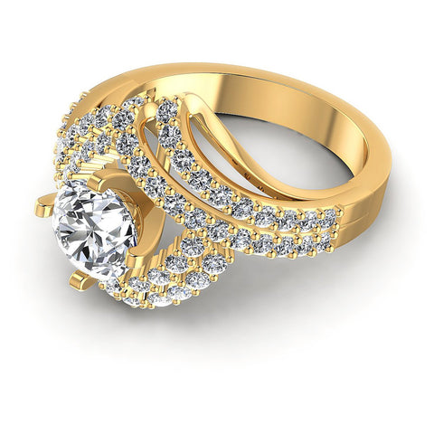 1.15CT Round  Cut Diamonds Engagement Rings