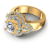 Round Diamonds 1.55CT Halo Ring in 14KT Rose Gold