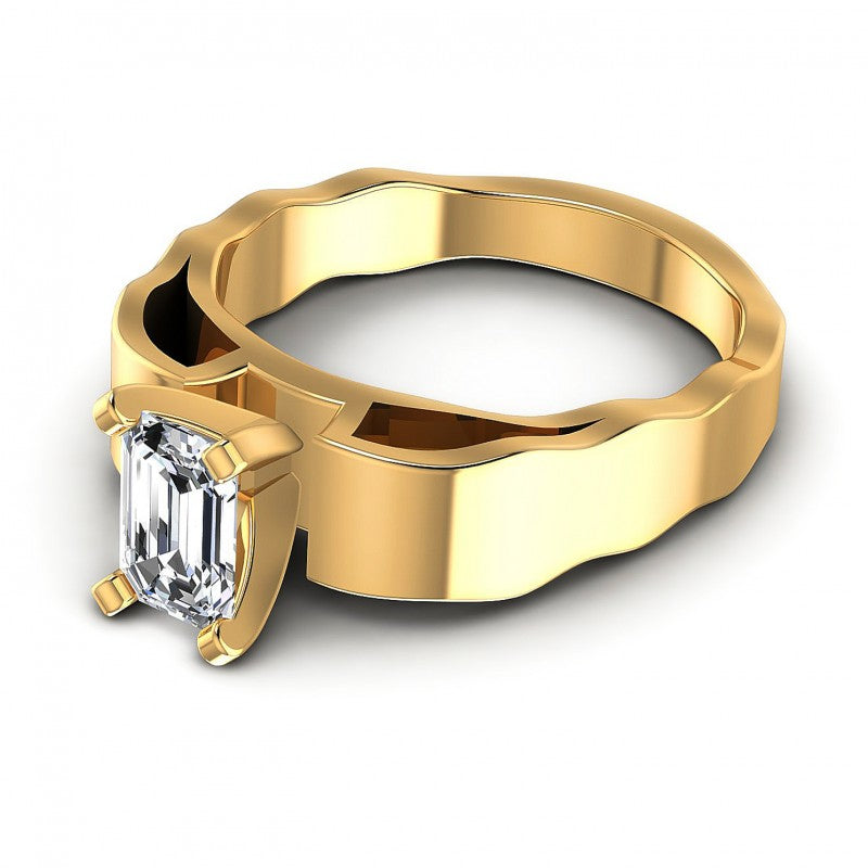 Emerald Diamonds 0.35CT Solitaire Ring in 14KT Rose Gold