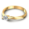 Oval Diamonds 0.35CT Solitaire Ring in 14KT Rose Gold