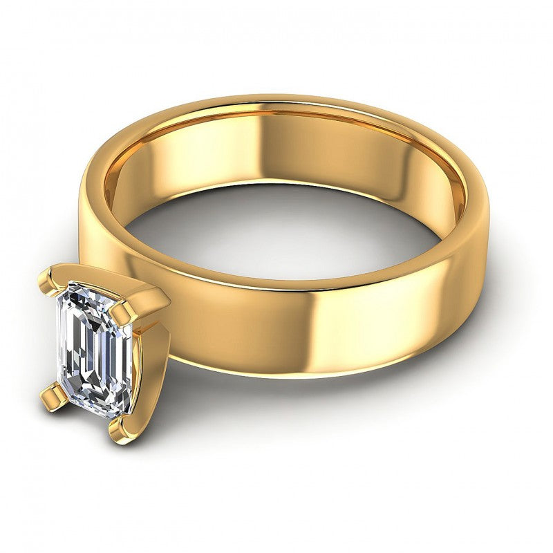 Emerald Diamonds 0.35CT Solitaire Ring in 14KT Rose Gold