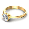 Round Diamonds 0.35CT Solitaire Ring in 14KT Rose Gold