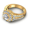 Round and Marquise Diamonds 1.45CT Halo Ring in 14KT Rose Gold