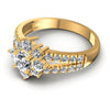 Round Diamonds 1.05CT Halo Ring in 14KT Rose Gold