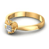 Round Diamonds 0.20CT Solitaire Ring in 14KT Rose Gold