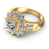 Round Diamonds 1.45CT Halo Ring in 14KT Rose Gold