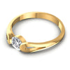 Round Cut Diamonds Solitaire Ring in 14KT Rose Gold