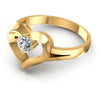 Round Cut Diamonds Solitaire Ring in 14KT Rose Gold