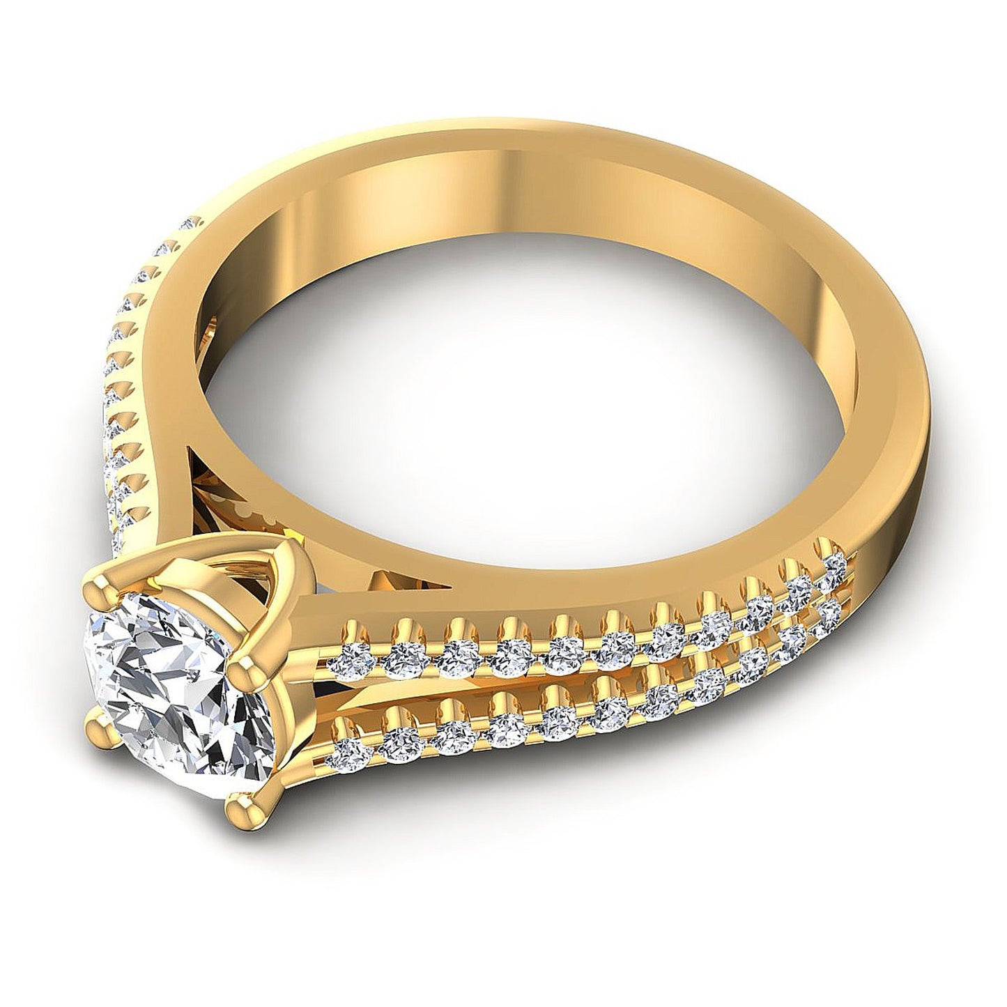 0.75CT Round  Cut Diamonds Engagement Rings