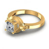 Princess Cut Diamonds Solitaire Ring in 14KT Rose Gold