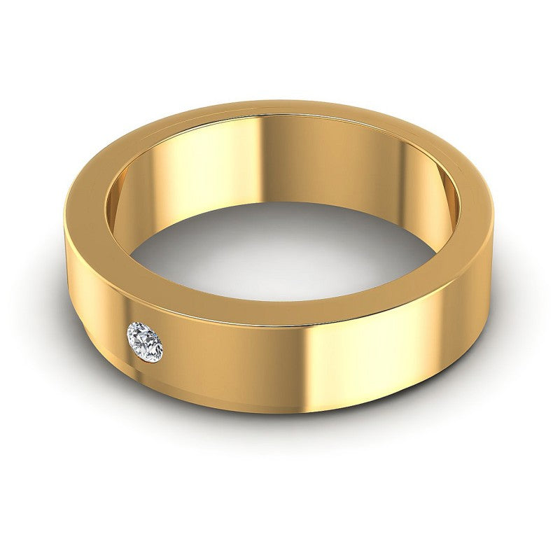 Round Cut Diamonds Mens Ring in 14KT Rose Gold