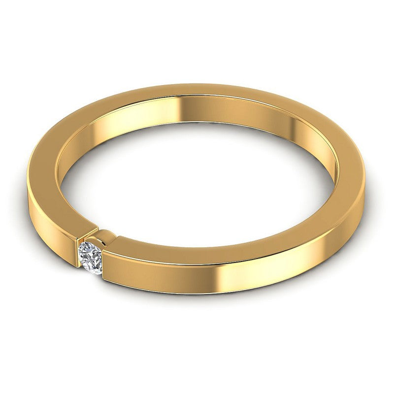 Round Cut Diamonds Mens Ring in 14KT Rose Gold
