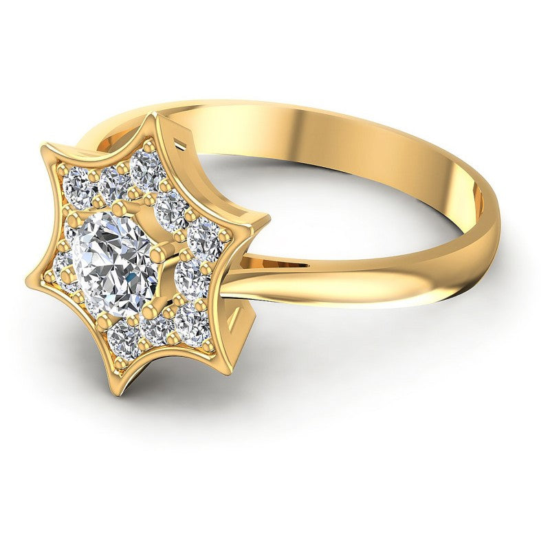 Round Diamonds 0.70CT Halo Ring in 14KT Rose Gold
