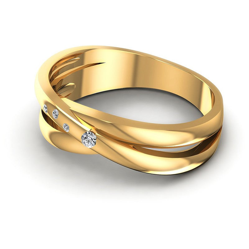 Elegant Round Diamonds 0.10CT Diamonds Wedding Band
