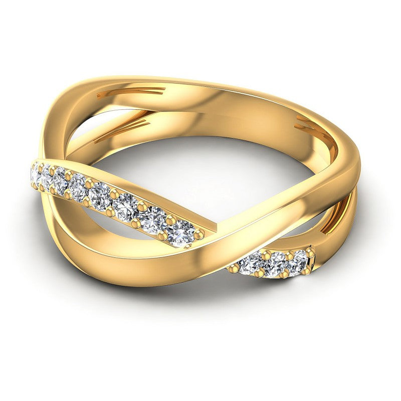 Round Diamonds 0.35CT Diamonds Wedding Band in 14KT Rose Gold