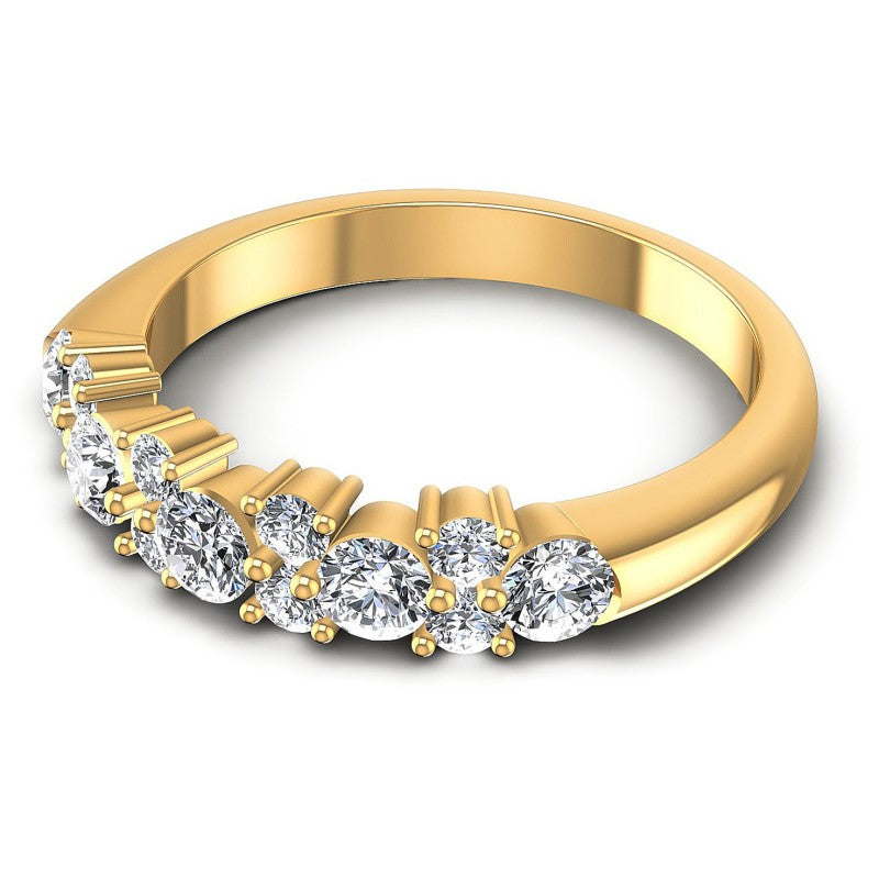 Exquisite Round Diamonds 0.95CT Diamonds Wedding Band