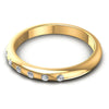 Round Diamonds 0.10CT Diamonds Wedding Band in 14KT Rose Gold