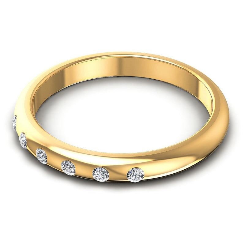 Astonishing Round Diamonds 0.10CT Diamonds Wedding Band