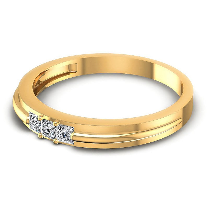 Charming Princess Diamonds 0.15CT Diamonds Wedding Band